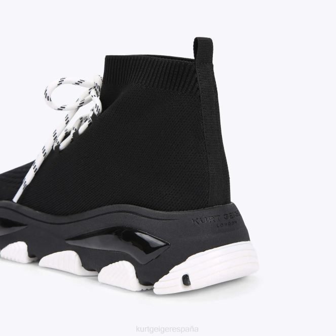 Kurt Geiger hombres encaje de punto lettie de Londres 2LPR610 | calzados blanco negro